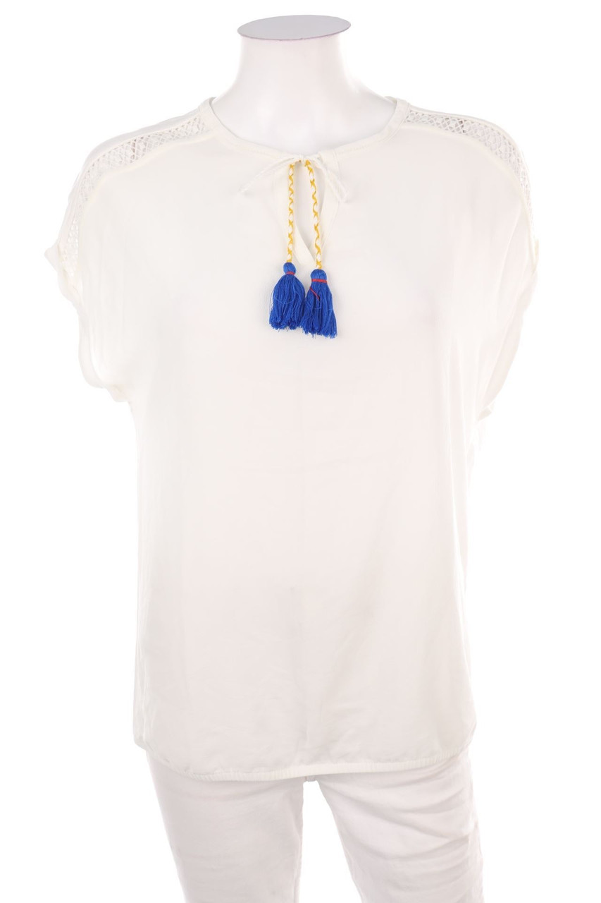 s.Oliver - Shortsleeve Blouse with Tassels - D 40