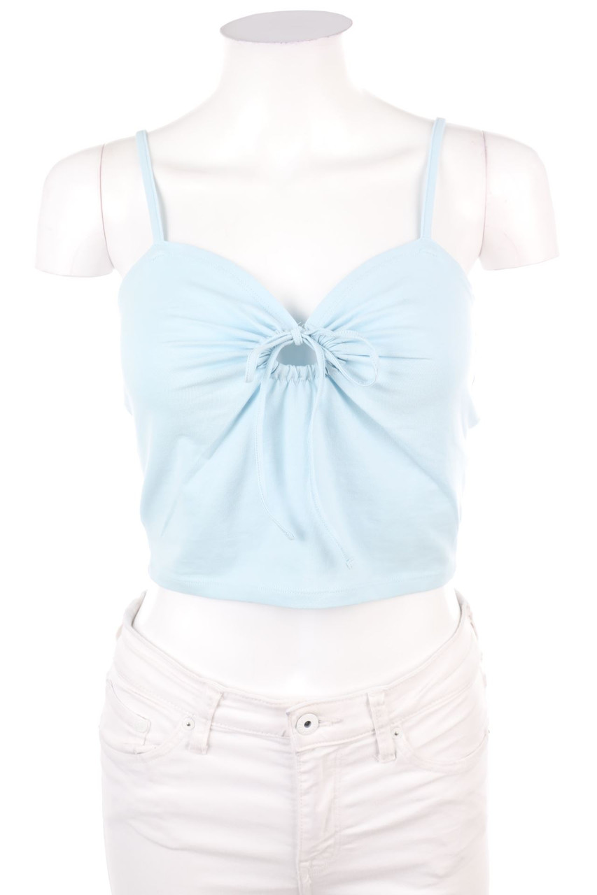 asos DESIGN - Crop-Top mit Drapierung - M