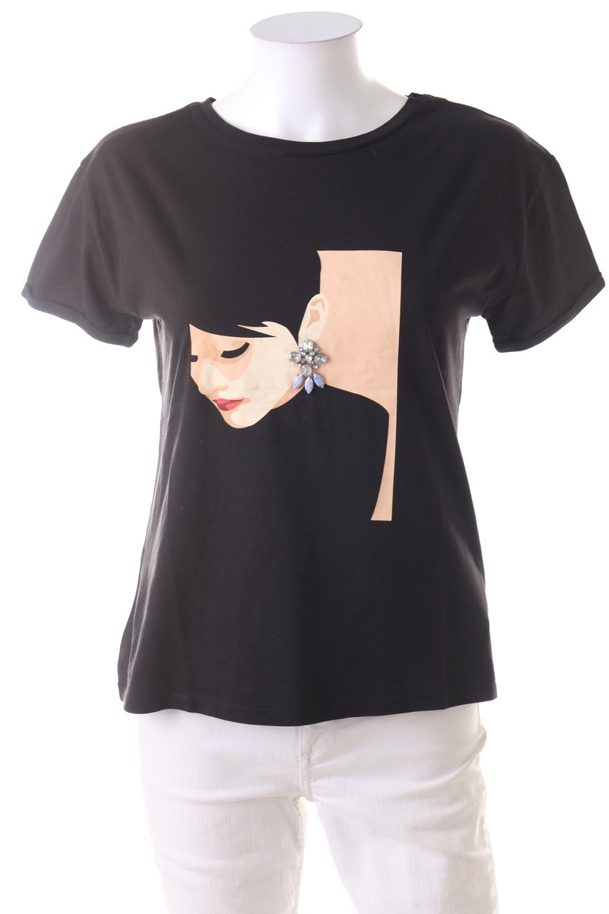 orsay - Kurzarm-Shirt mit Print - M