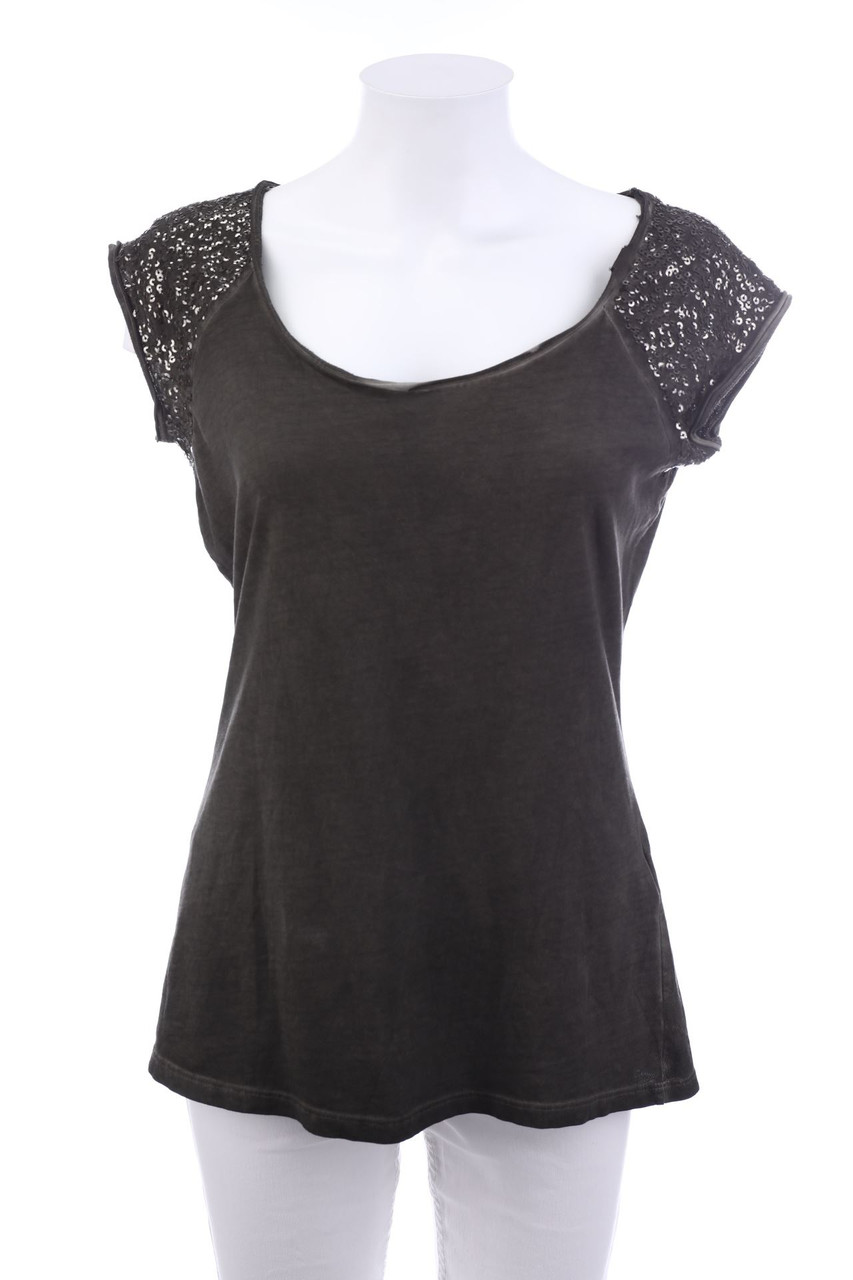 Charles Vögele - Shortsleeve-Shirt with Sequins - S