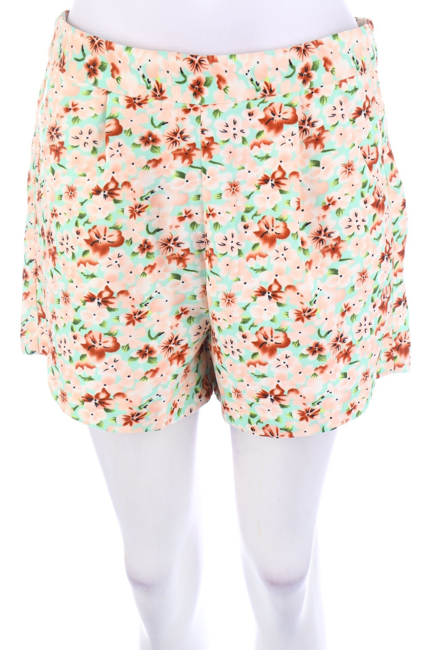 AMISU - Shorts mit Blumen-Print - XL