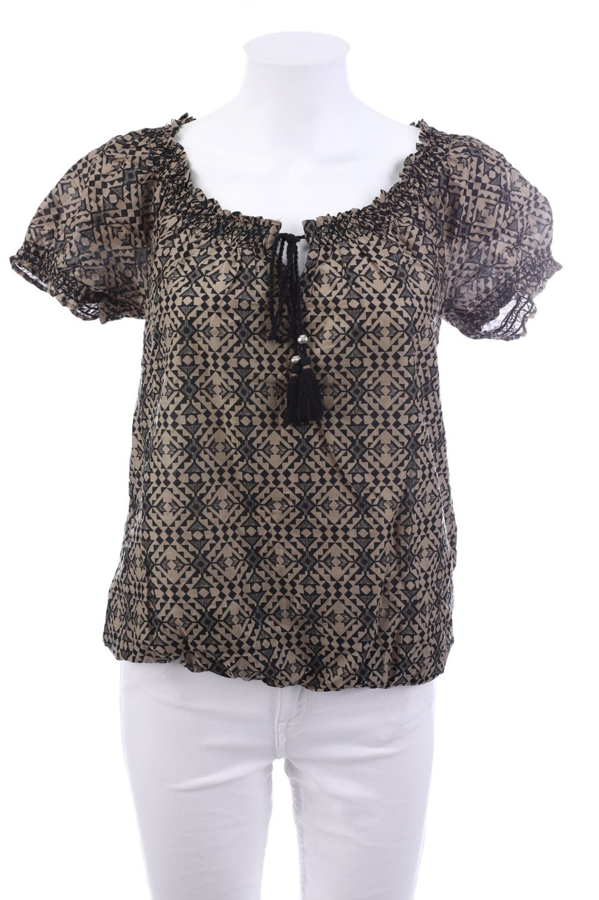 C&A - Kurzarm-Bluse mit Ethno-Print - S