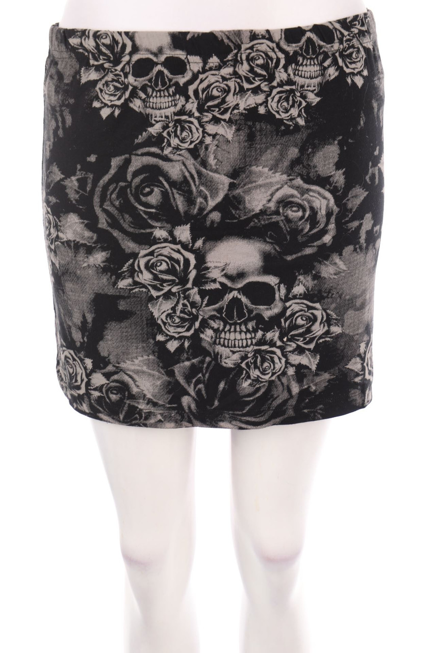 BLACK PREMIUM by EMP - Skirt with Flower Print - L