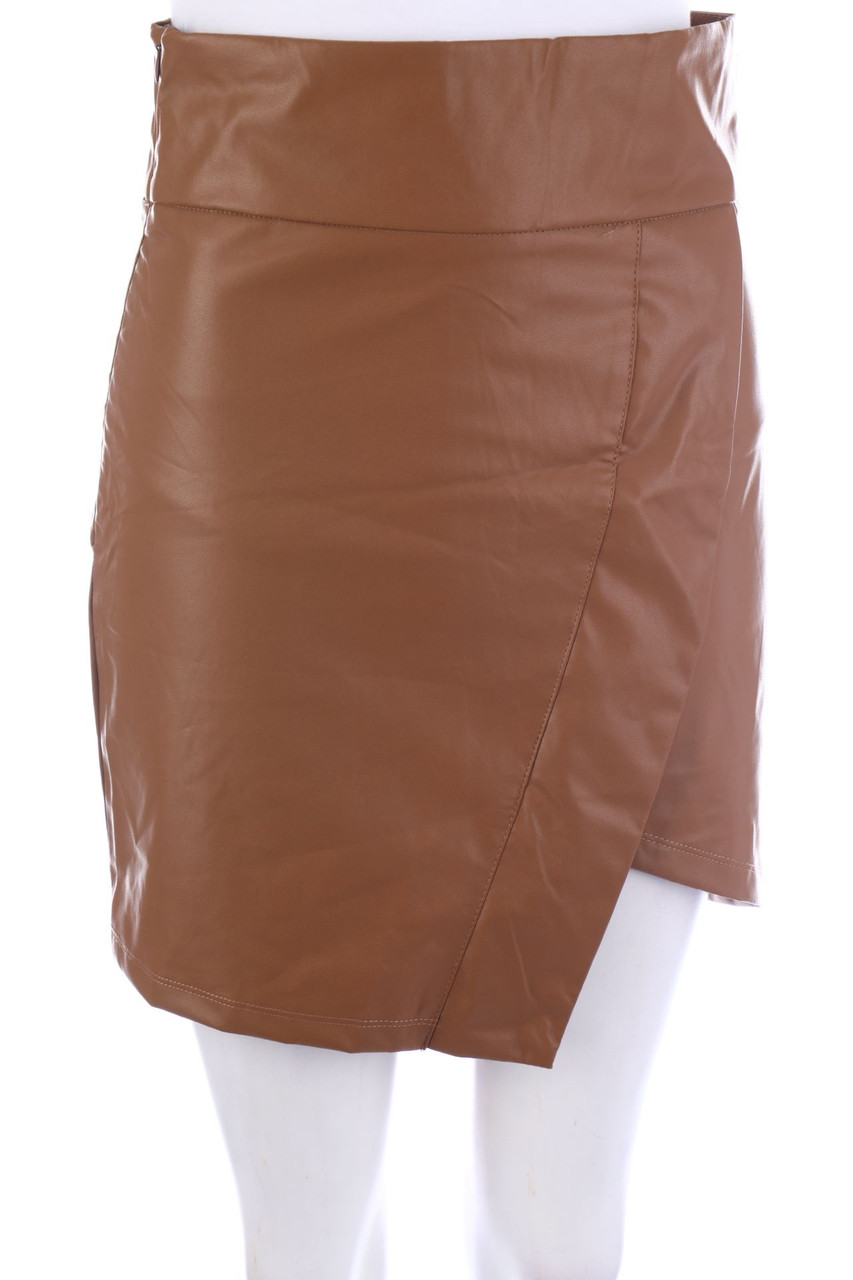 SHEIN - Faux Leather-Mini-Rock - S