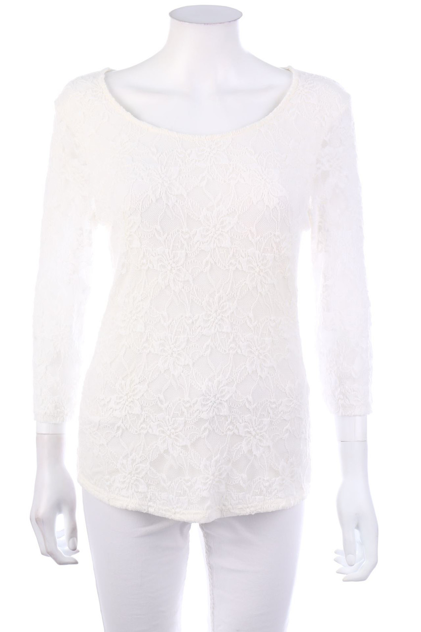 AMISU - Shirt with Lace - L