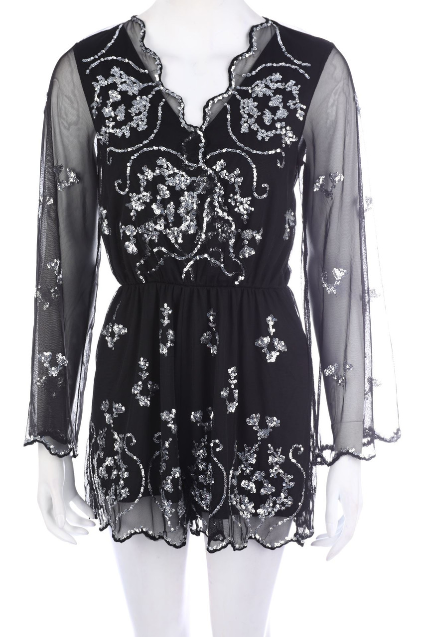 H&M - Party-Playsuit mit Pailletten - S