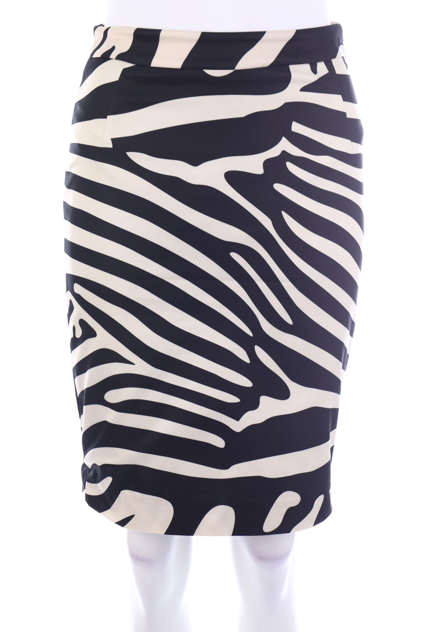 H&M - Bleistift-Rock mit Animal-Print - S