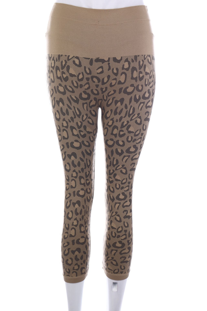Jolinesse - Leggings mit Animal-Print - 2XL