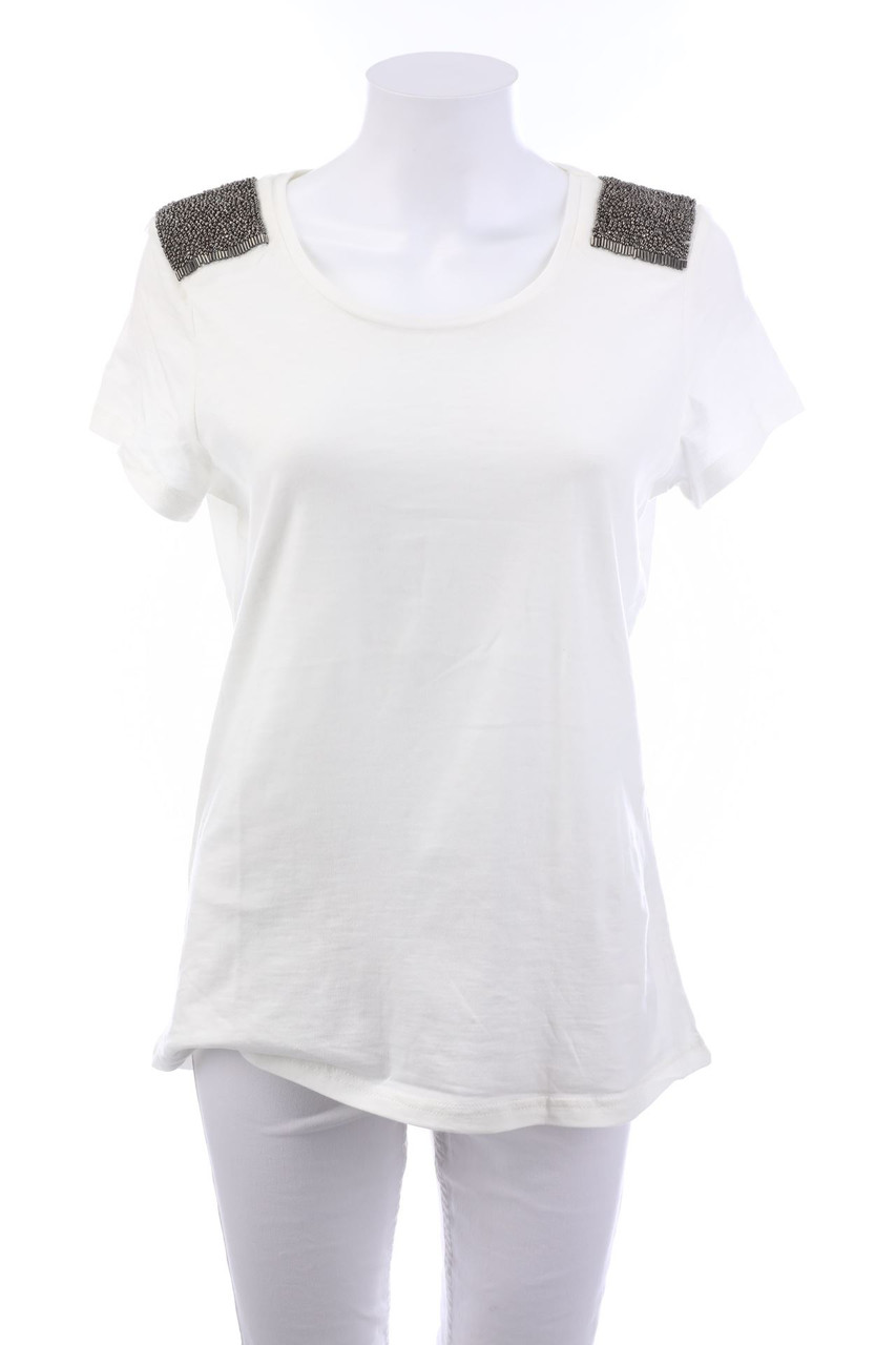 esmara - Shortsleeve-Shirt with Pearls - M