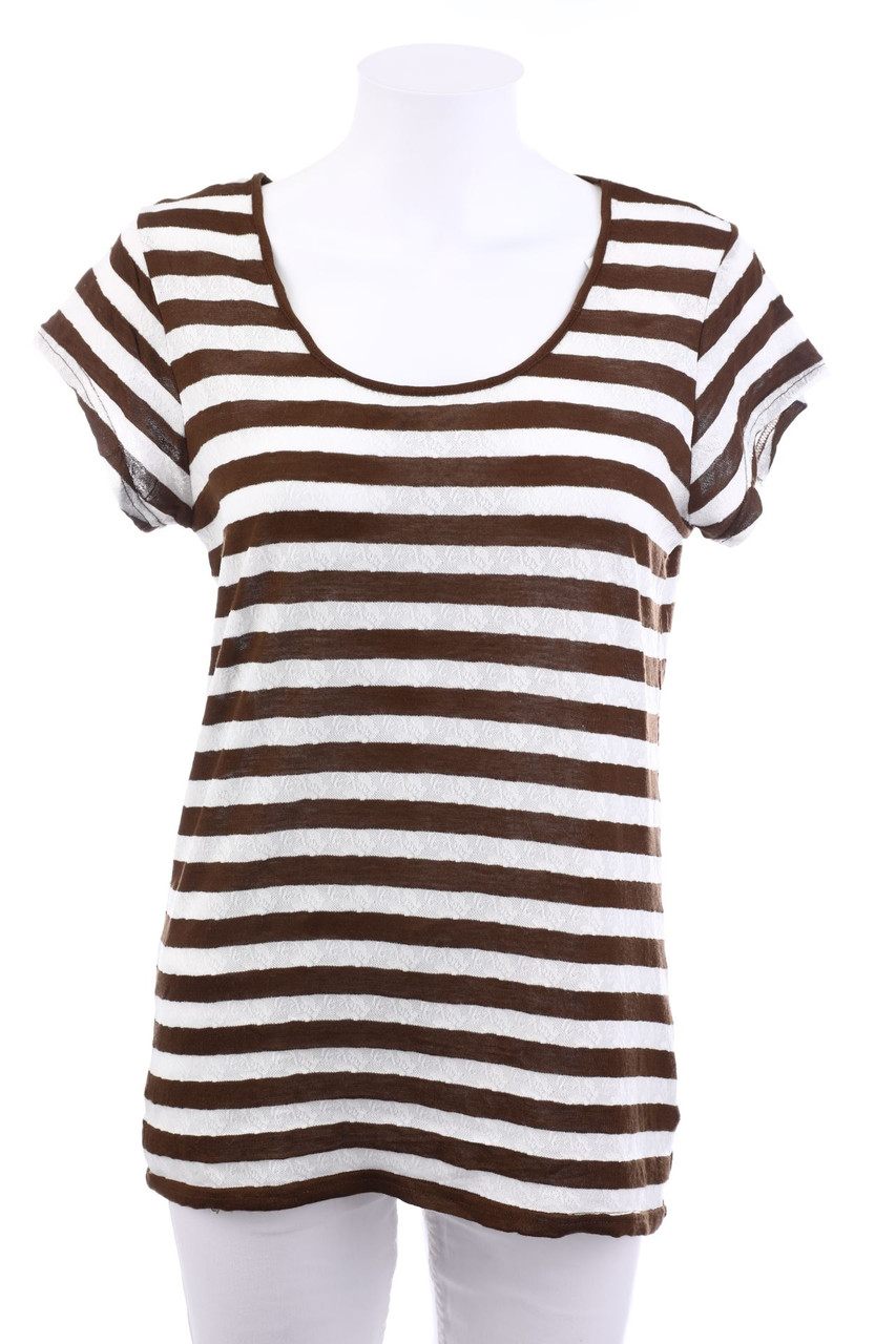 Chicorée - Shortsleeve-Shirt with Stripes - XL