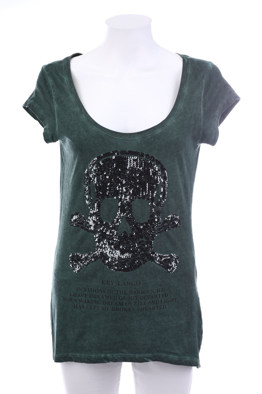 KEY LARGO - Shortsleeve-Shirt with Sequins - L