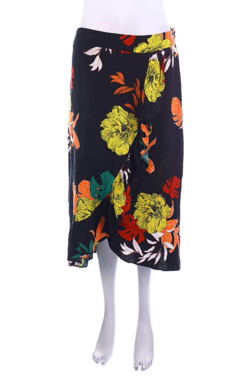 papaya - Print-Skirt with Wrap-Effect - D 44