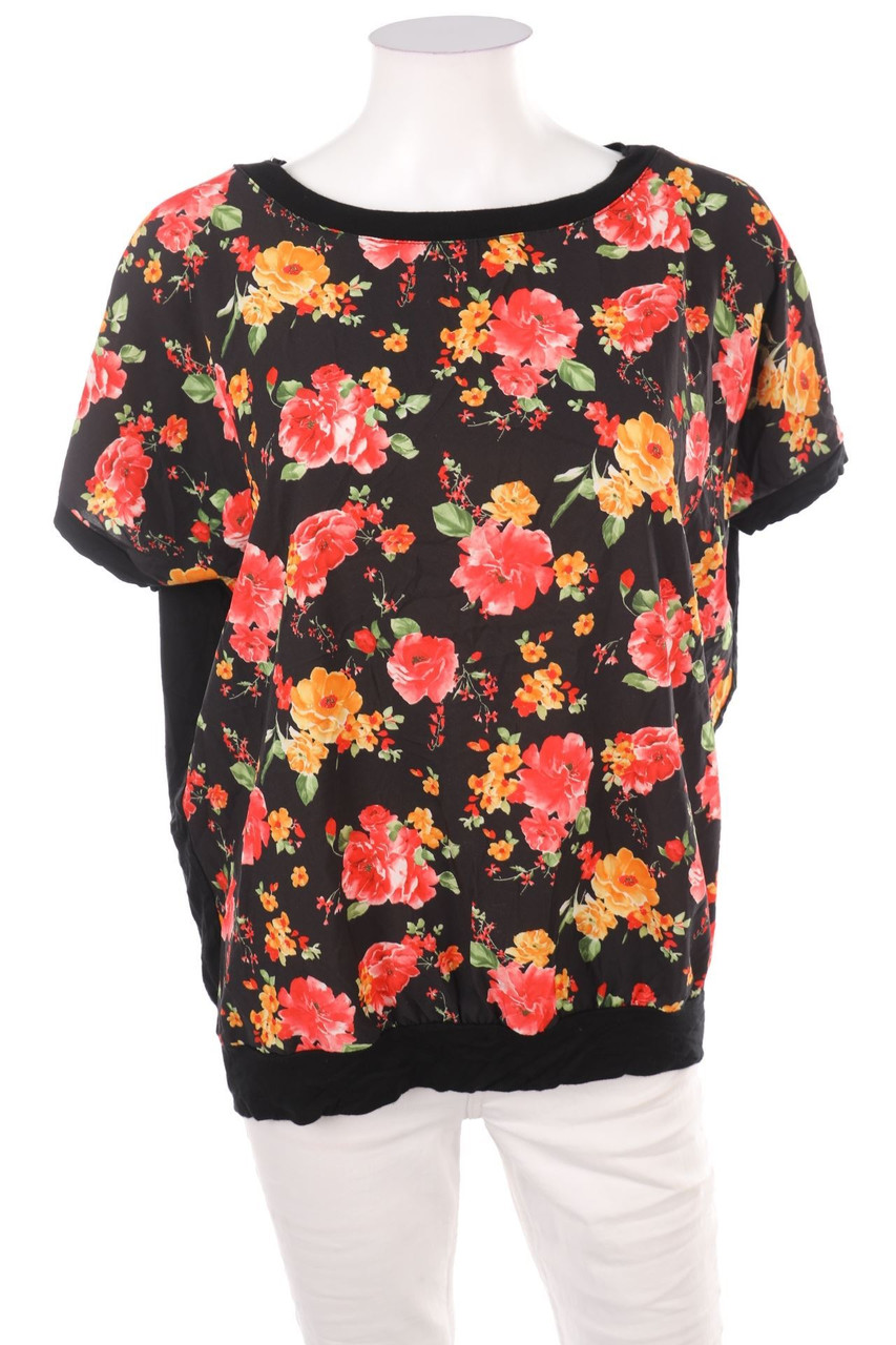 Y.Yendi - Shortsleeve-Shirt with Flower Print - XL