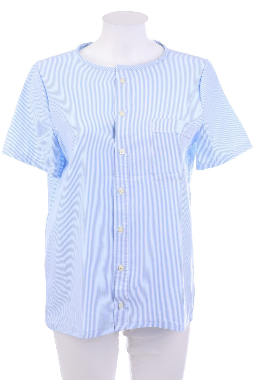 No Label - Shortsleeve Blouse with Stripes - D 40-42