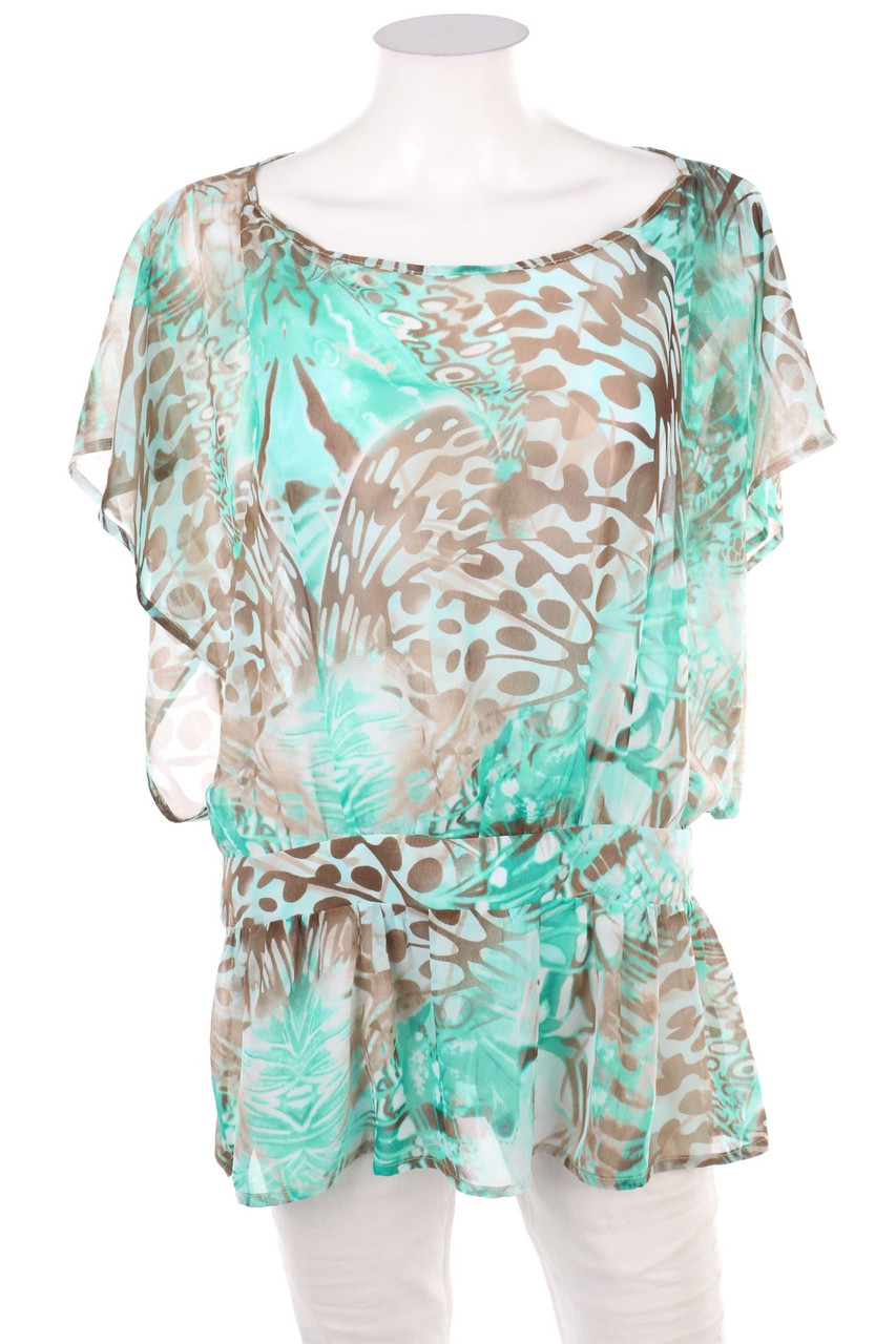 SECONDHAND - Chiffon-Shortsleeve Blouse - M