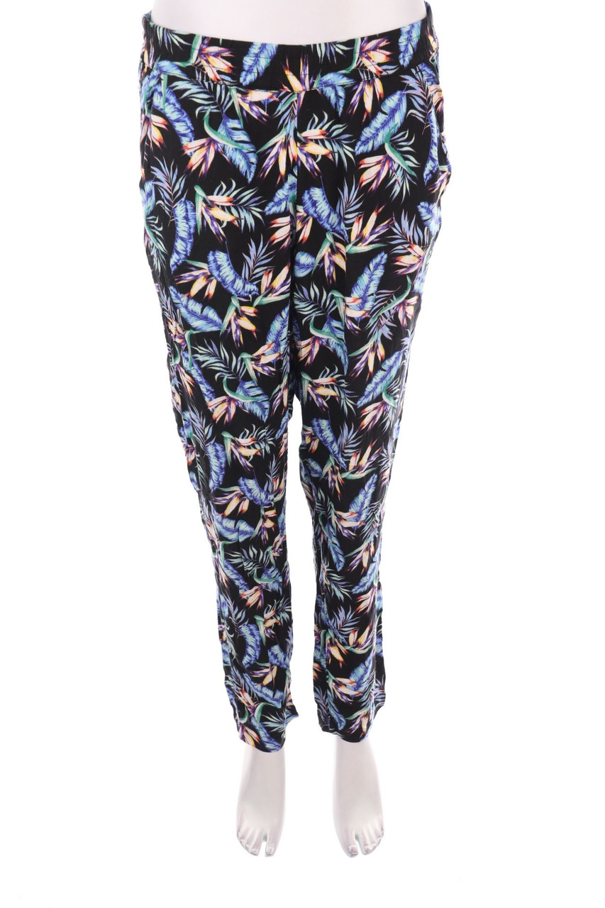 H&M - Jogger-Hose mit Blumen-Print - M