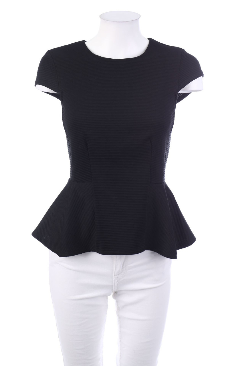 TOPSHOP - Shortsleeve Blouse, Peplum - S