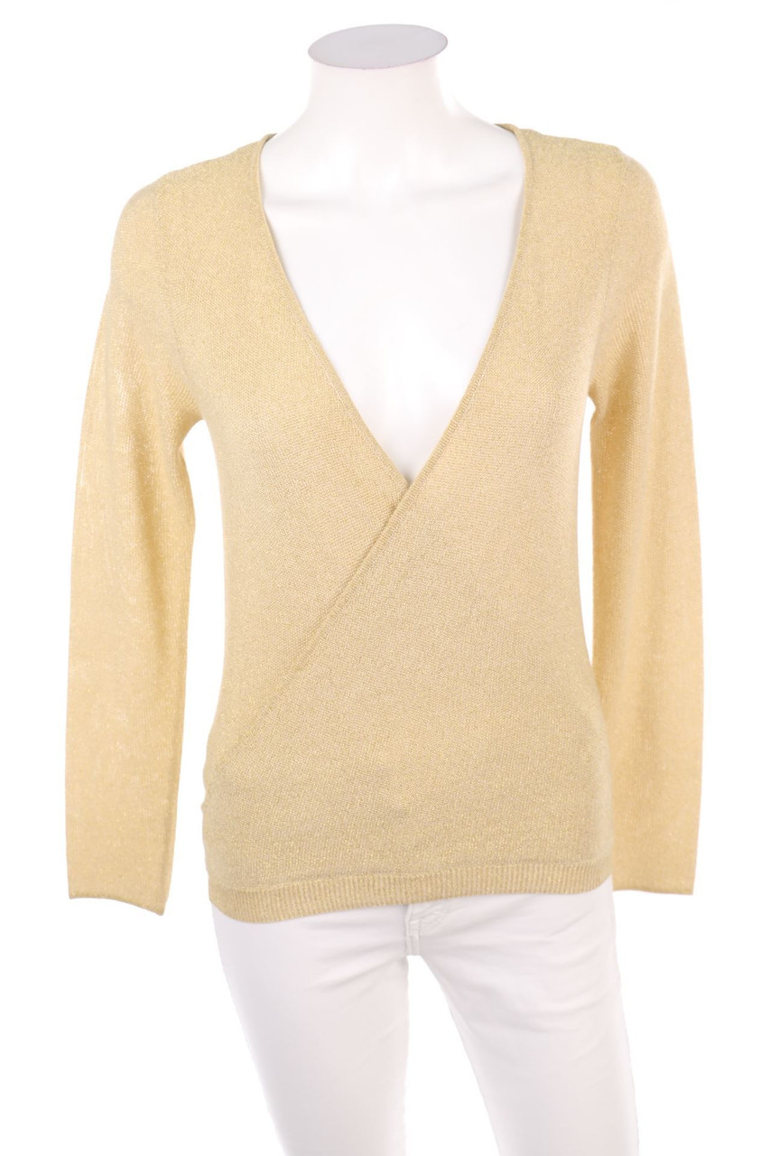 MORGAN - Glitter-Cardigan with Wrap-Effect - D 36