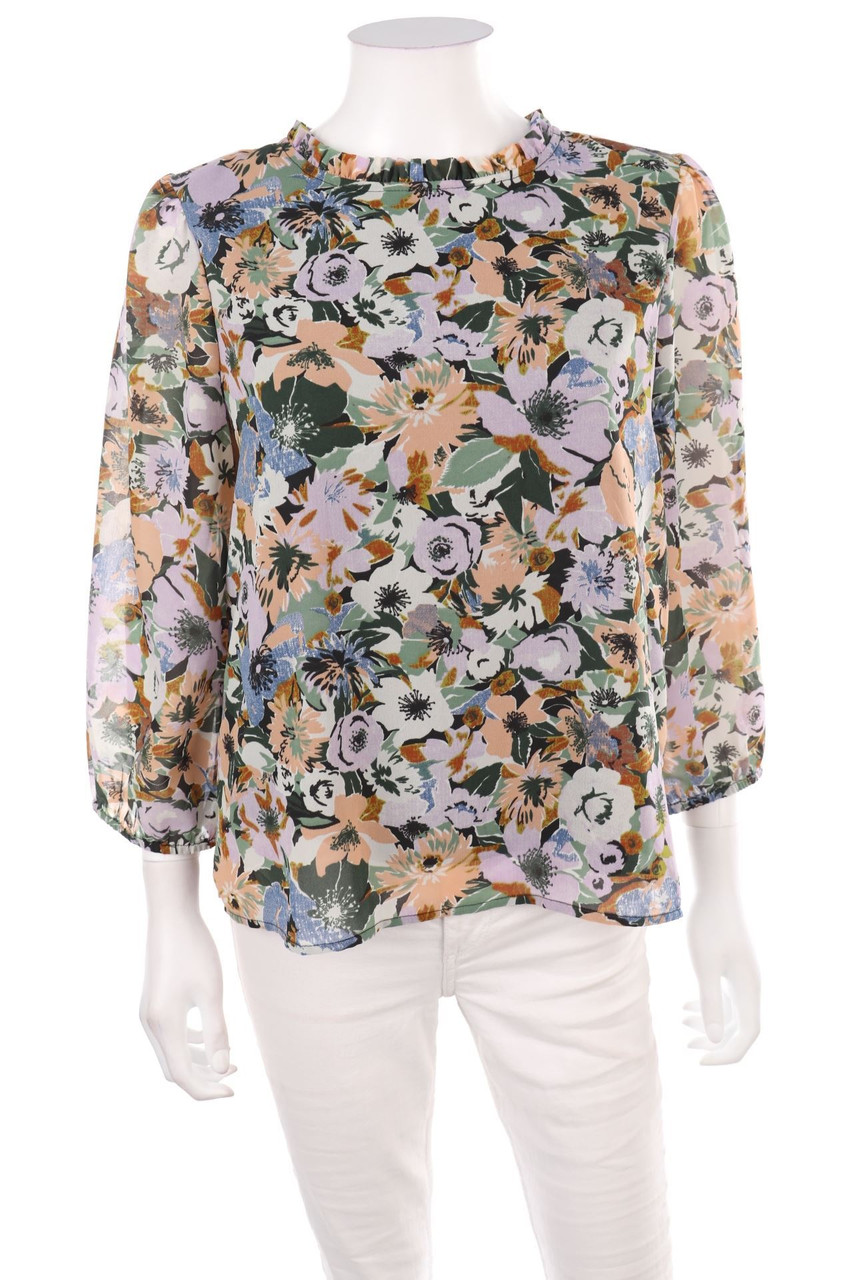 ONLY - Bluse mit Blumen-Print - M