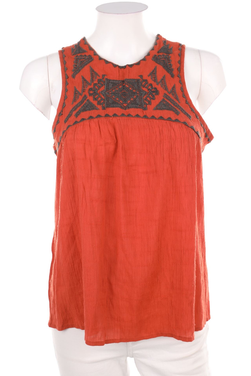 zebra - Blouse Top, Ethno style with Embroideries - M