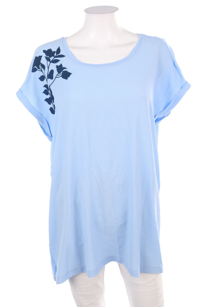 esmara - Shortsleeve-Shirt with Flower Print - L