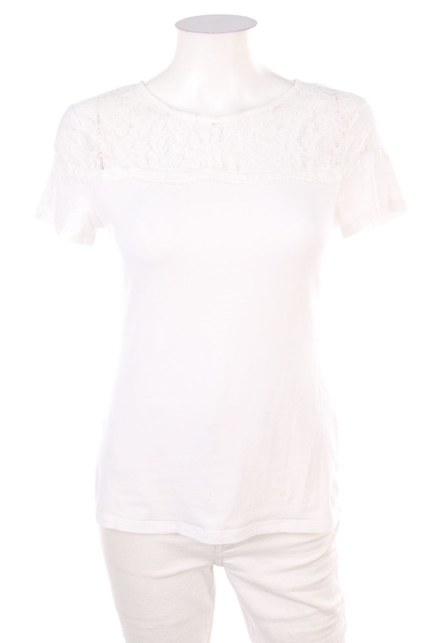 TALLY WEiJL - Shortsleeve-Shirt with Lace Insert - S