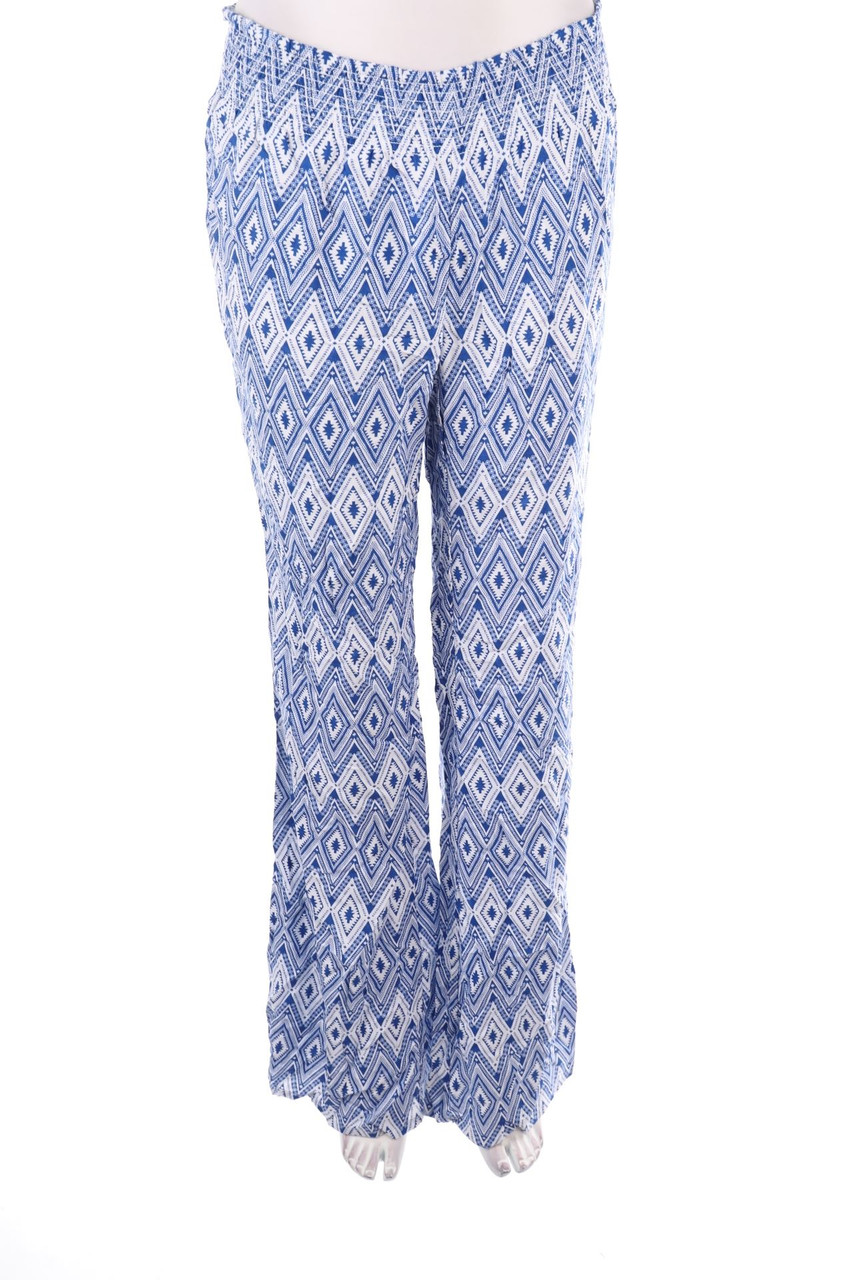 H&M - Muster-Hose aus Viskose - XL