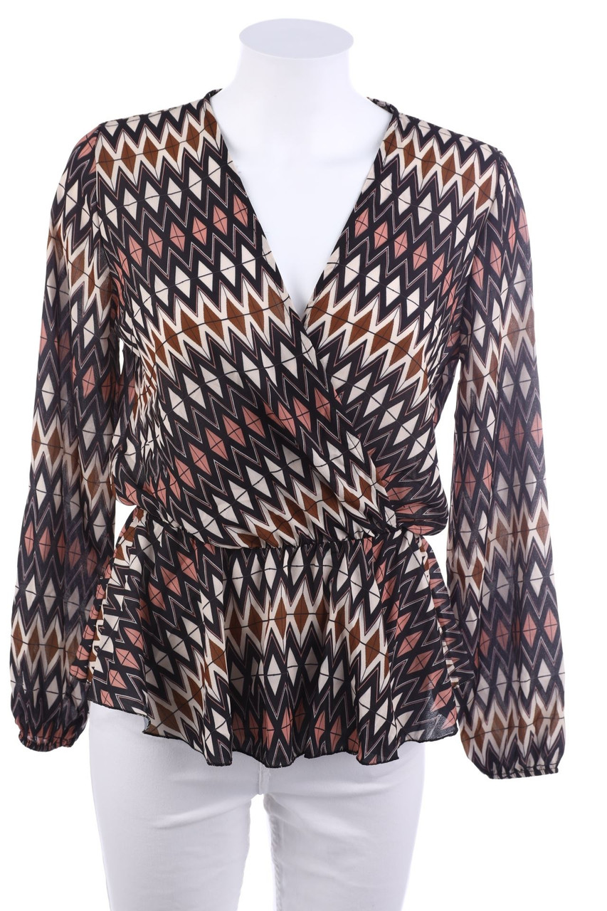 zebra - Blouse with Ethno Print - M