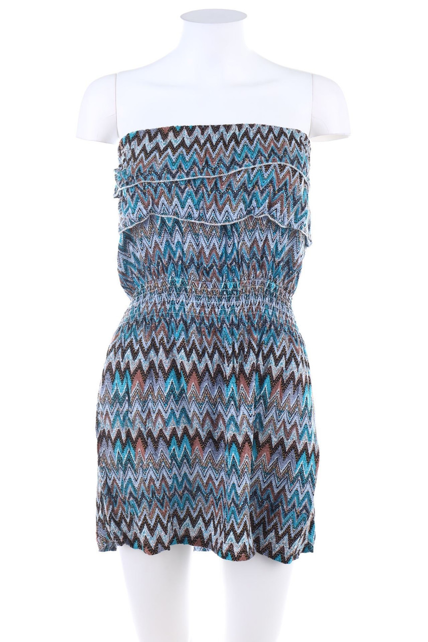 ZEVA - Volants-dress with Zig Zag Pattern - D 34