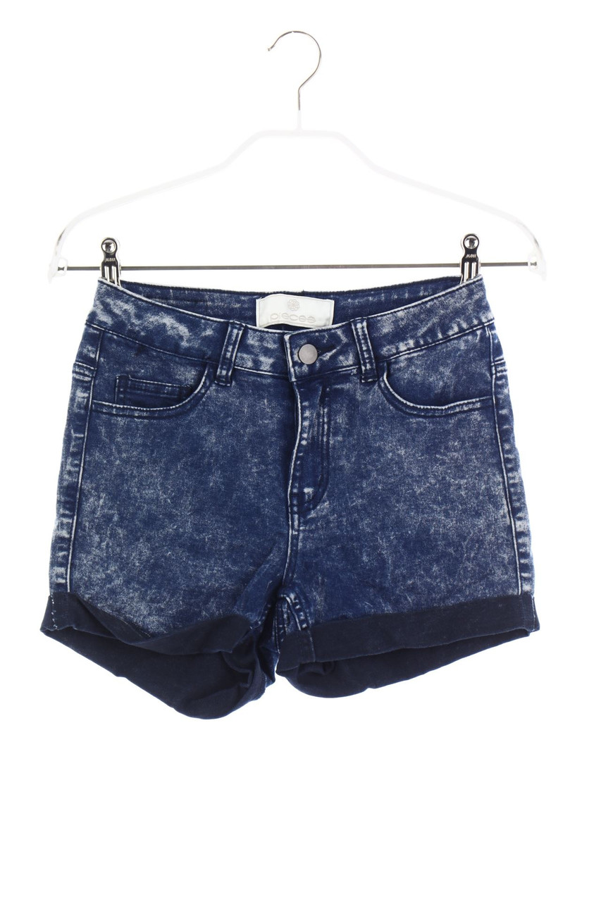 pieces - Moonwashed Jeans-Shorts - S