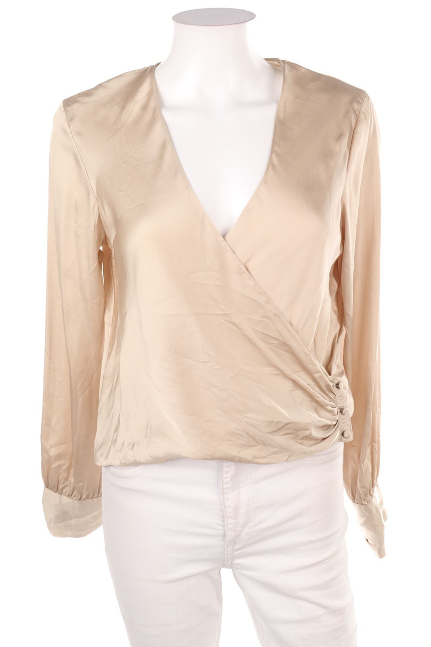 H&M - Satin-Wickel-Bluse - S