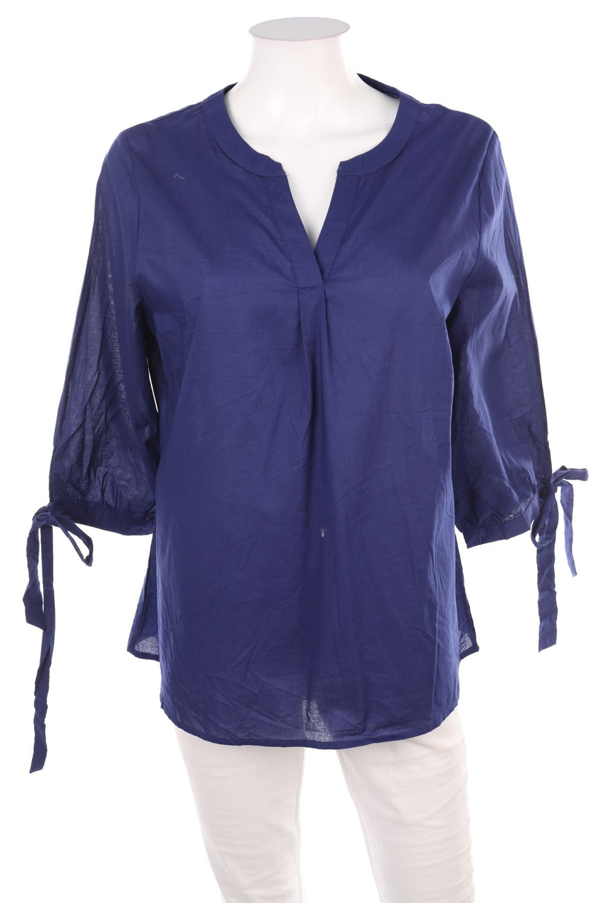 blue motion - Blouse with 3/4 Sleeve, Cotton - S