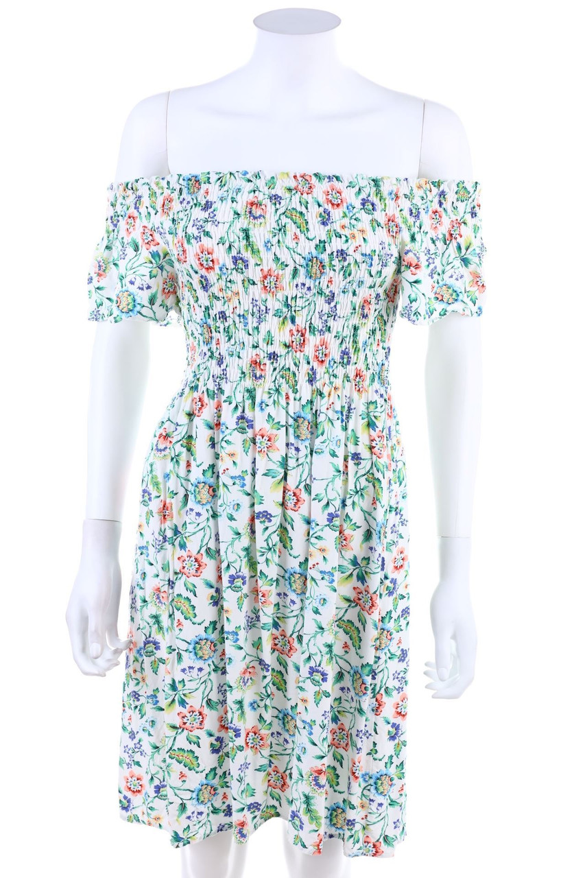 No Label - Carmen-Dress with Flower Print - D 32