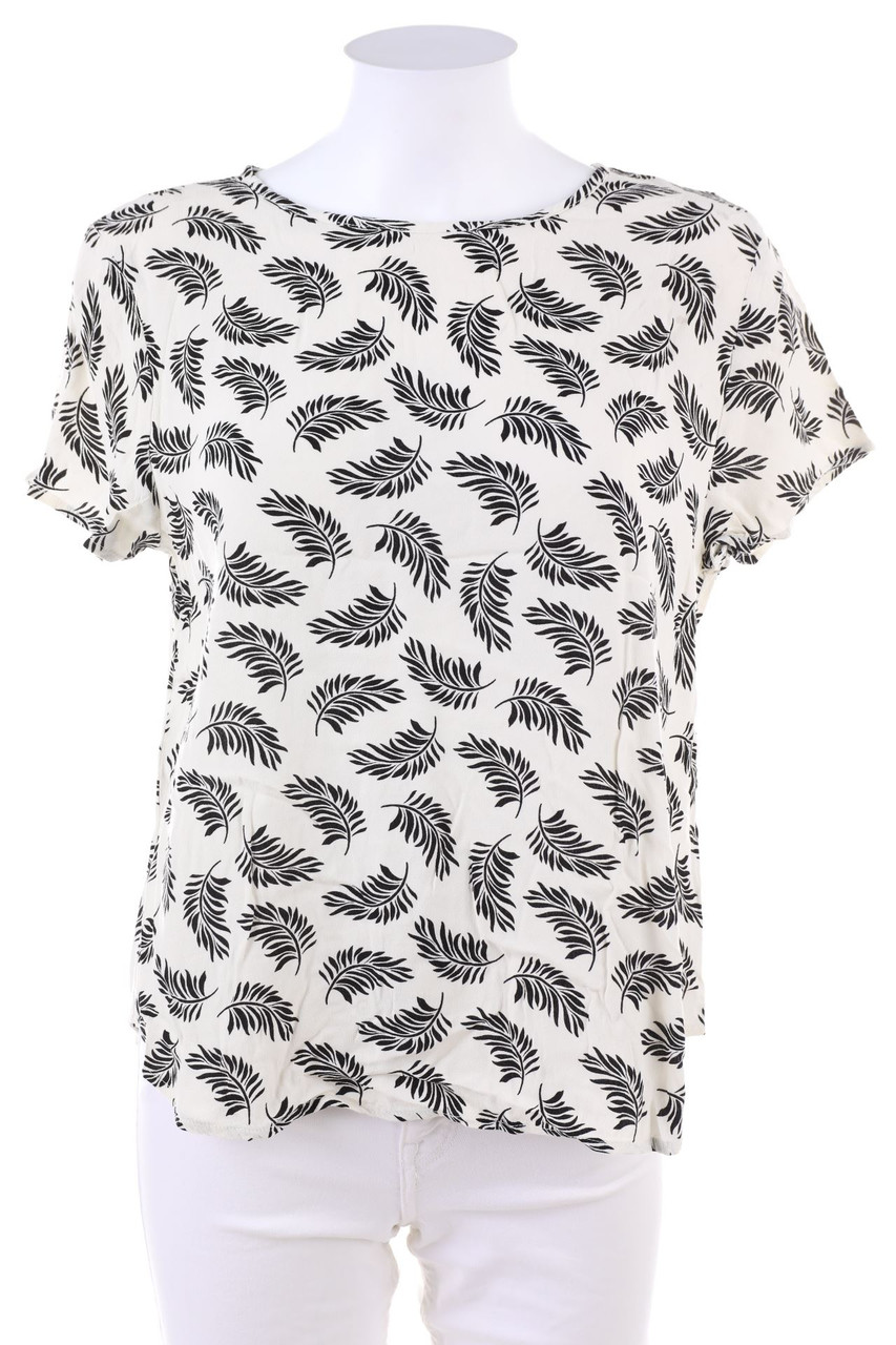 No Label - Shortsleeve Blouse with floral print - D 42