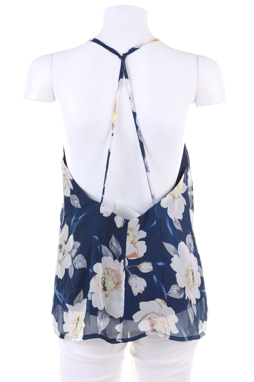 No Label - Blouse Top with Flower Print - D 34-36