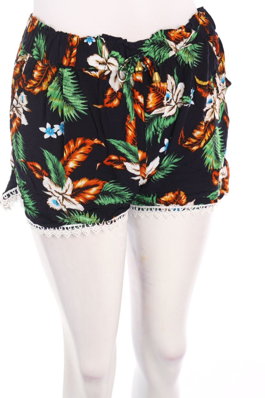 SECONDHAND - Shorts with Flower Print - M