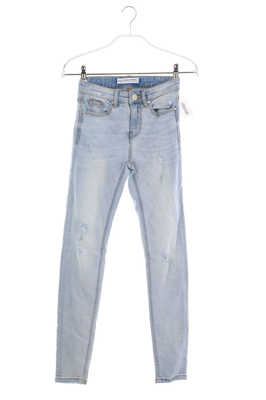 Stradivarius - Used Look Skinny-Jeans - XXS