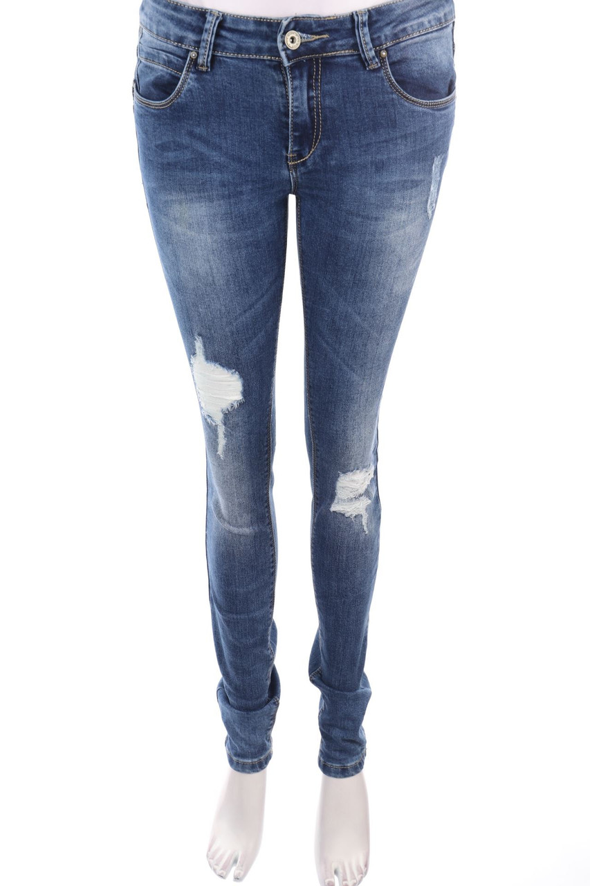 VS.MISS - Distressed Skinny-Jeans - L
