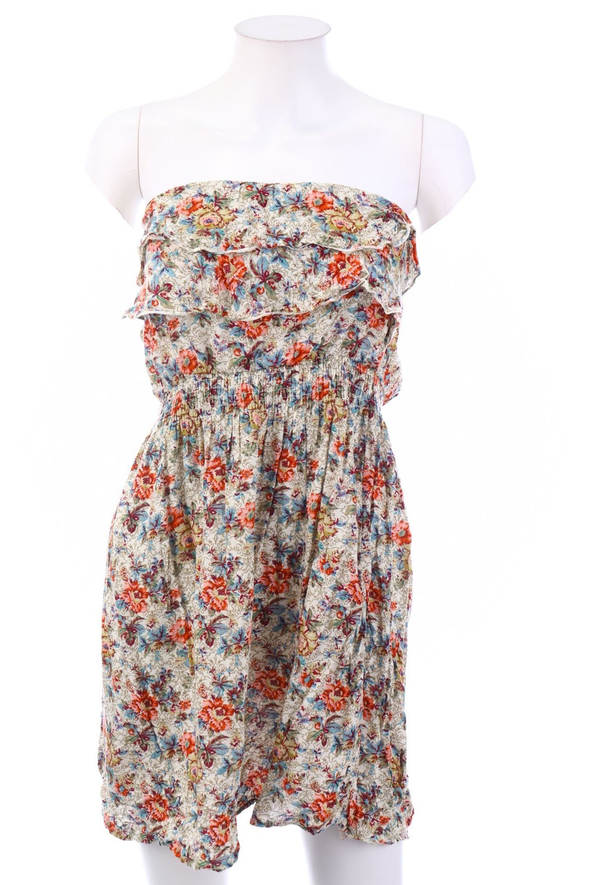 SECONDHAND - Volants-Mini Dress with Flower Print - D 32