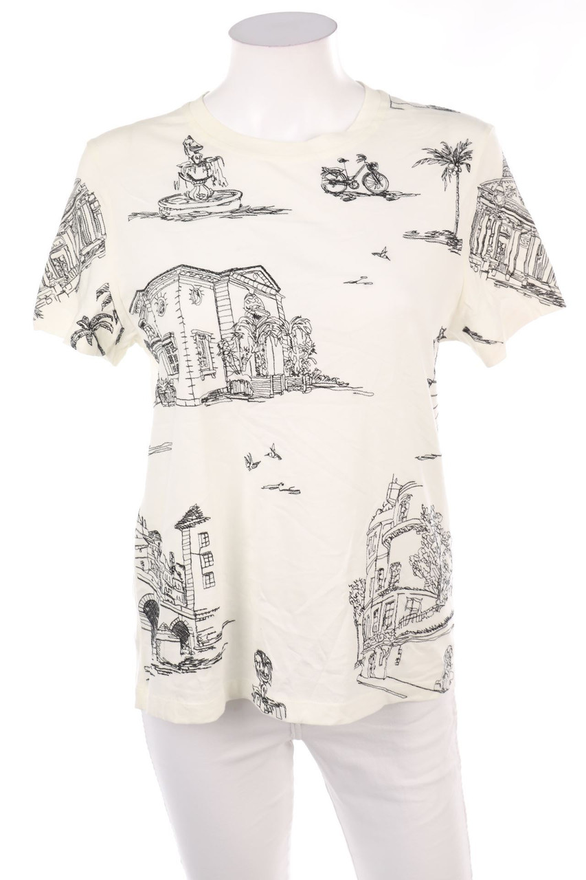 maje - Shortsleeve-Shirt with Embroideries - D 40