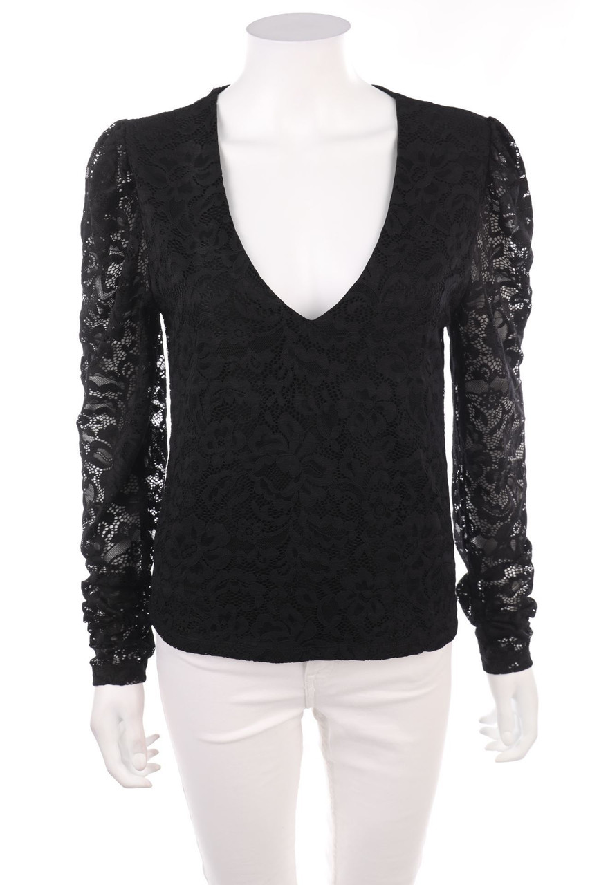 AMISU - Longsleeve-Shirt, Lace - D 38