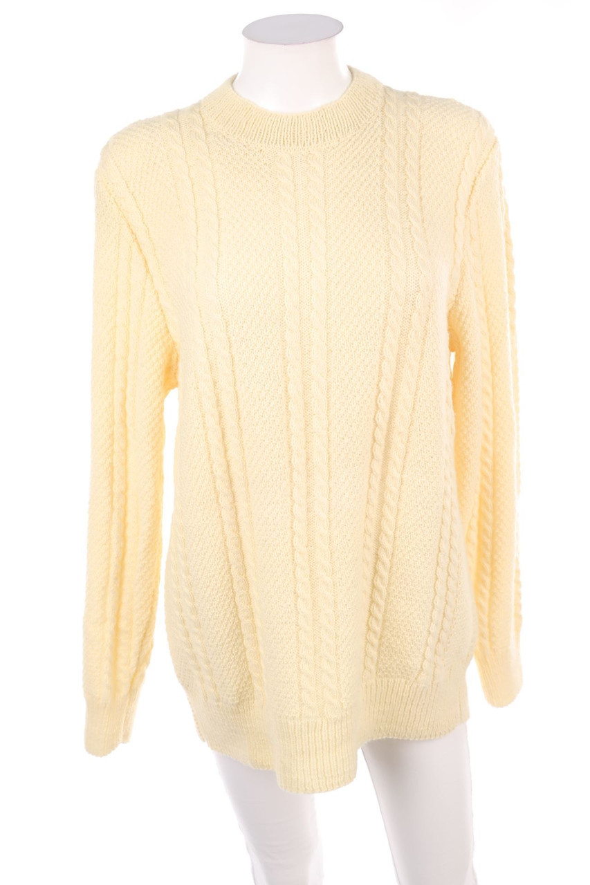 No Label - crewneck pullover, Cable-Knit - D 46