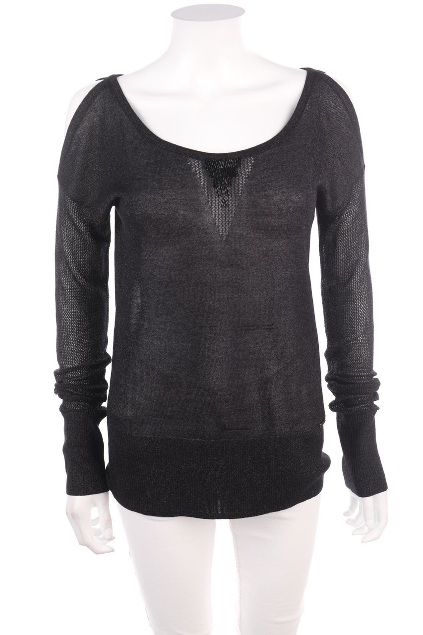 GUESS - Cold-Shoulder-Glitter-Pullover - S
