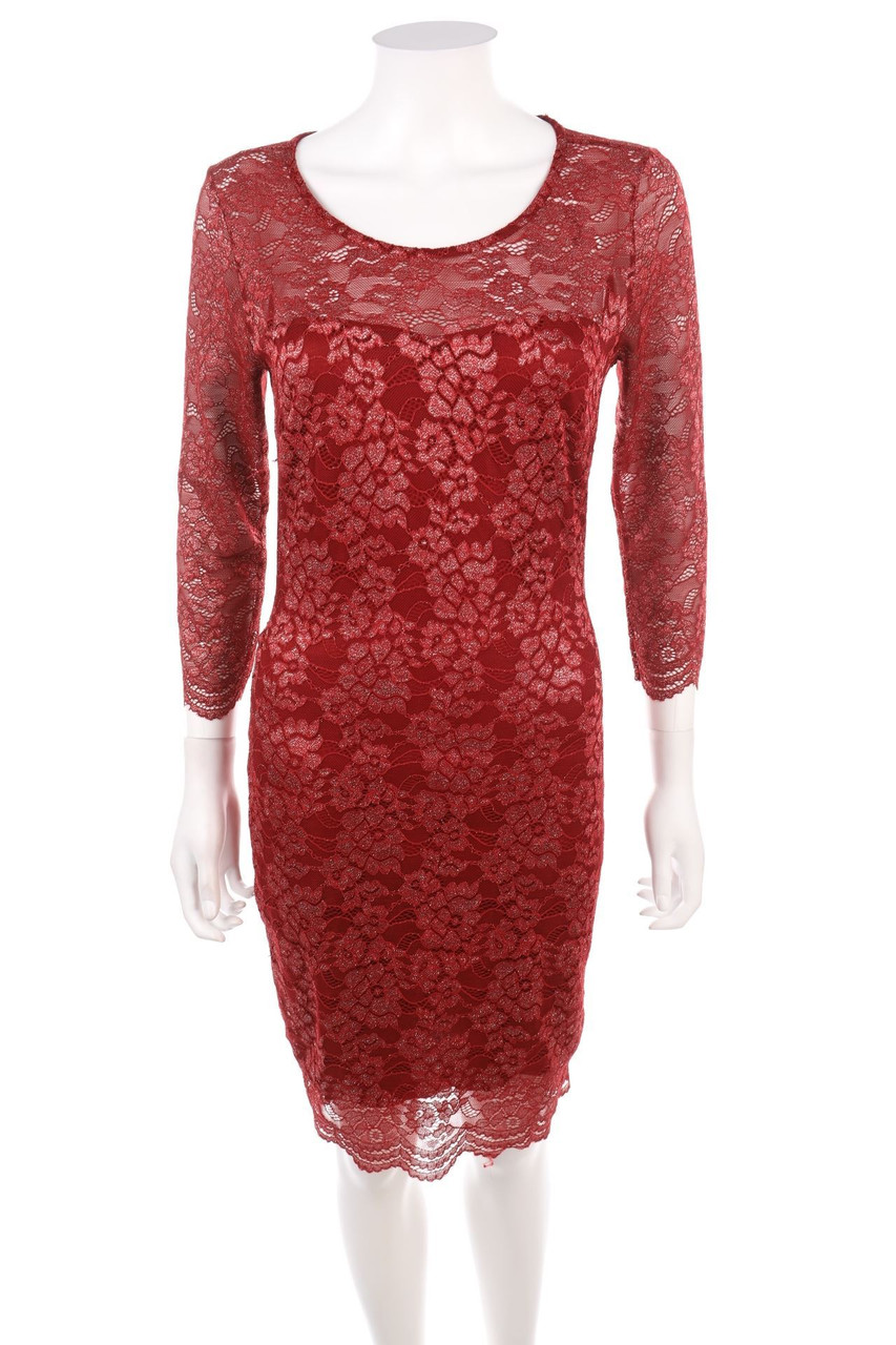 No Label - Dress, Lace with Glitter - S