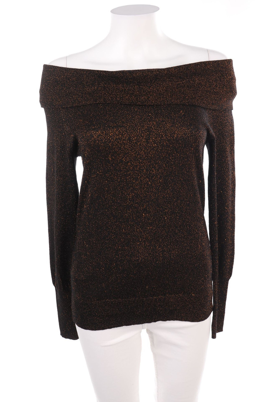 F&F - Carmen-Strick-Pullover mit Glitzer - XS