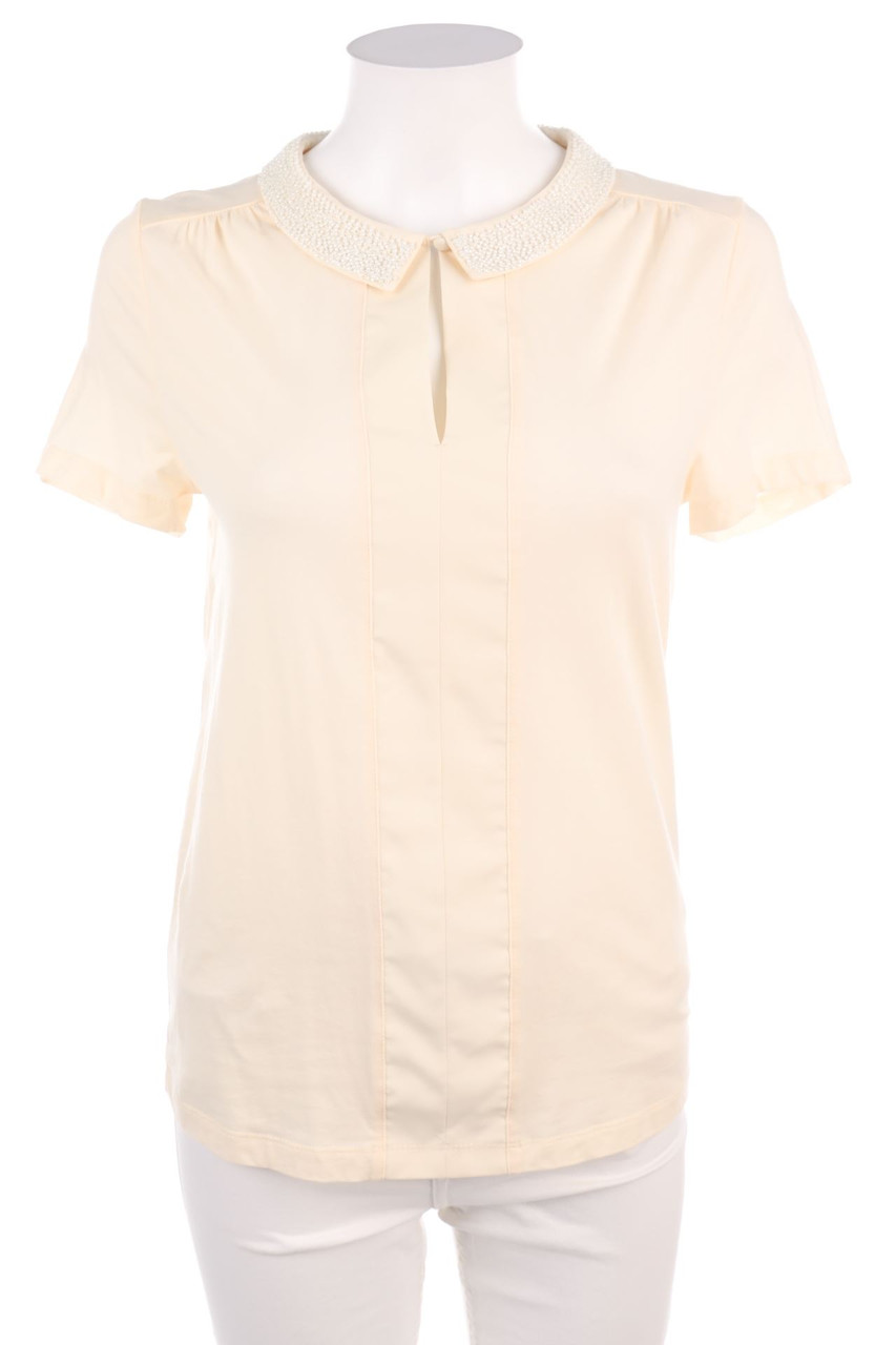 Cyrillus PARIS - Shortsleeve-Shirt with Pearls - D 36