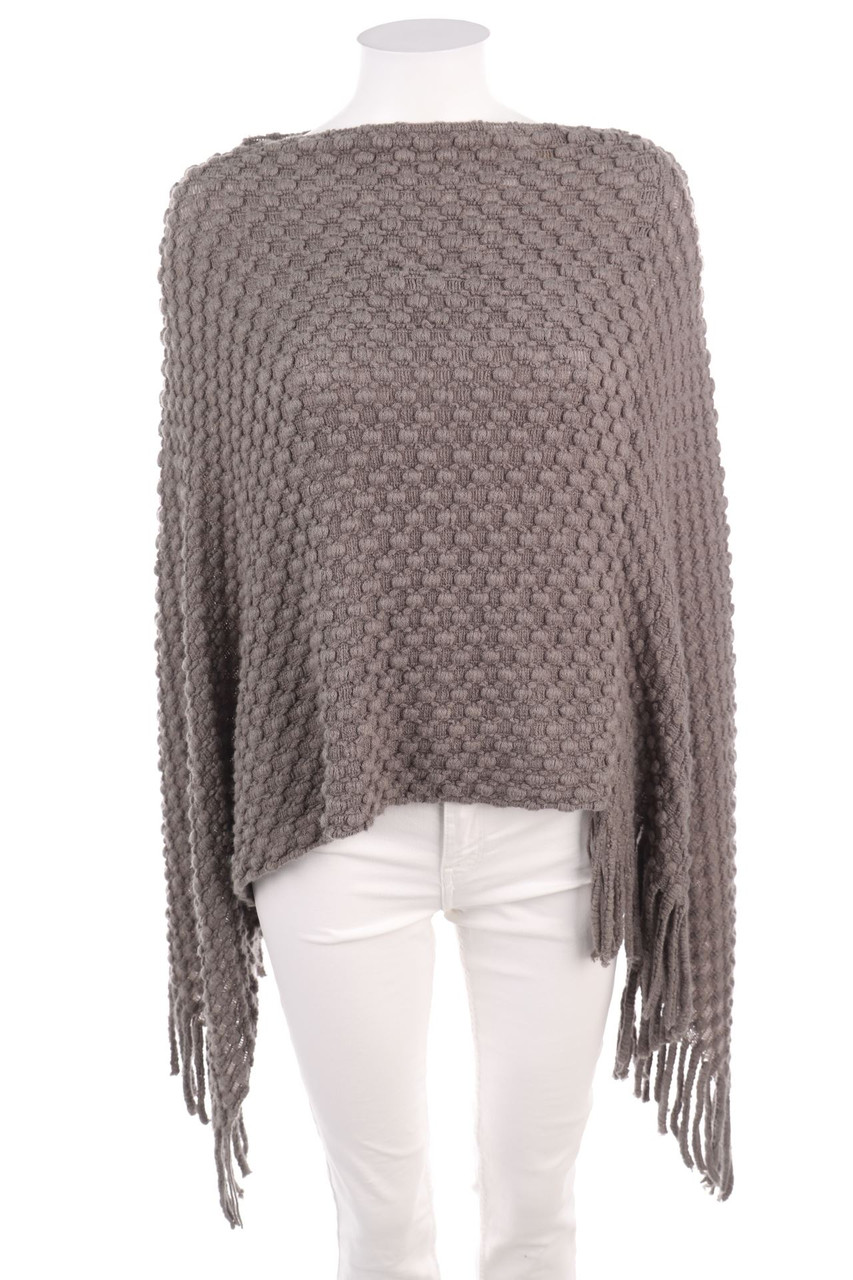 CHiLLi - Poncho mit Fransen - ONE SIZE