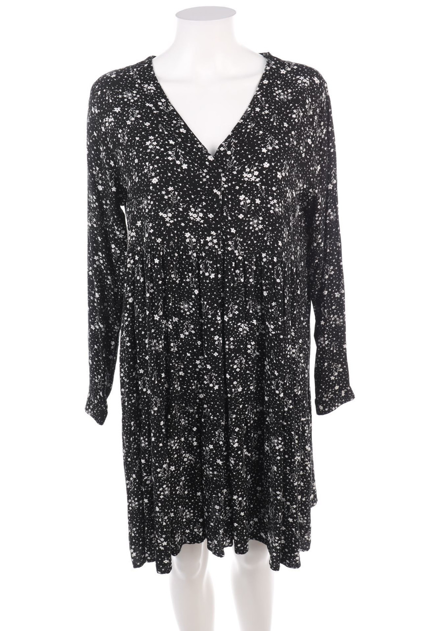 No Label - Dress with Flower Print - D 42-44