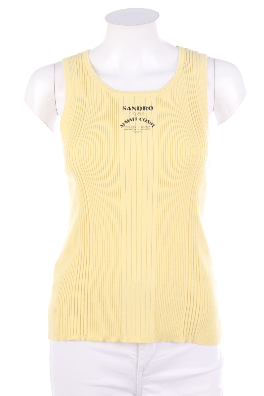 sandro - Strick-Top mit Print - D 38