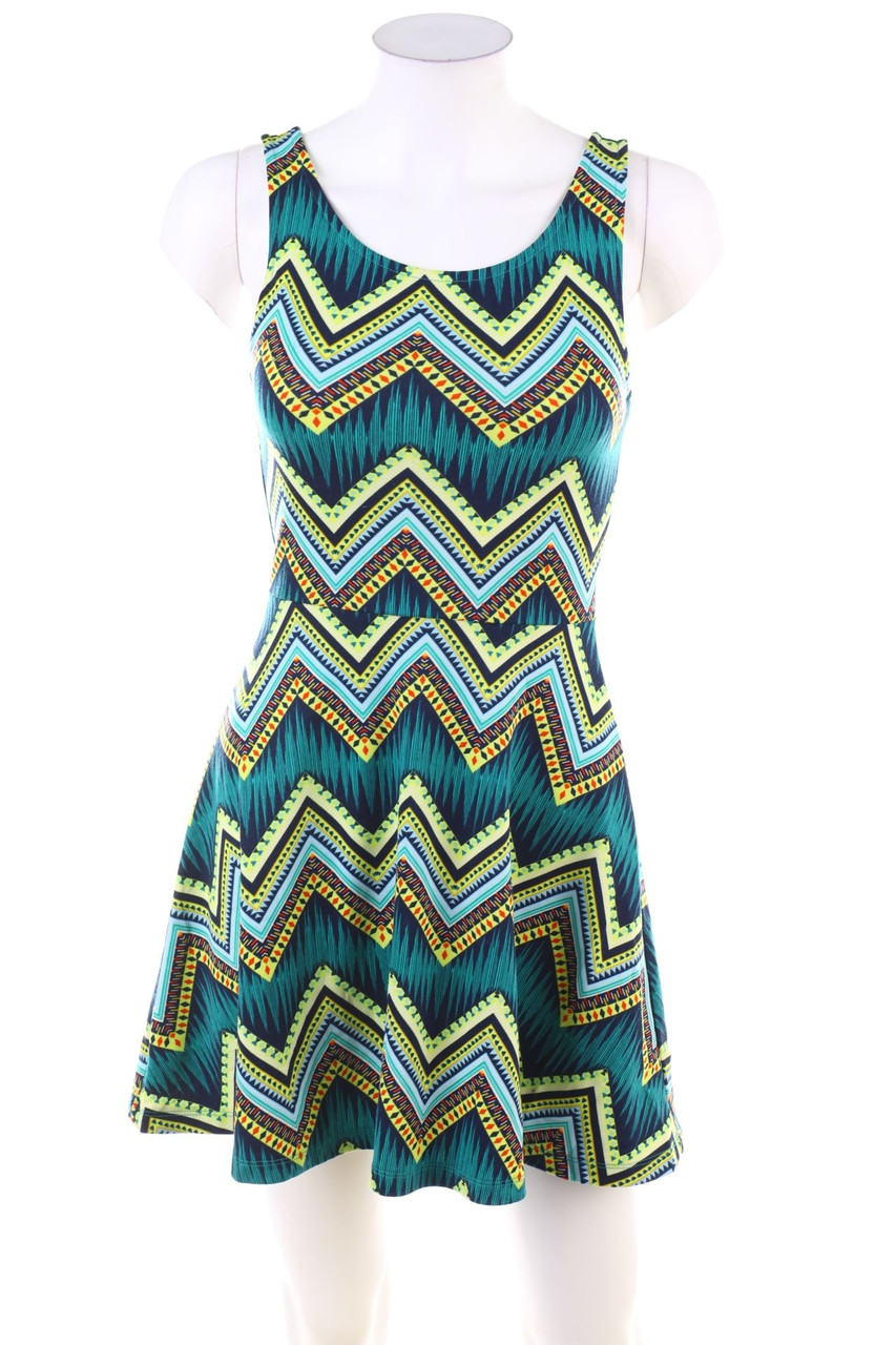 H&M - Etui-Kleid mit geometrischem Muster - XS